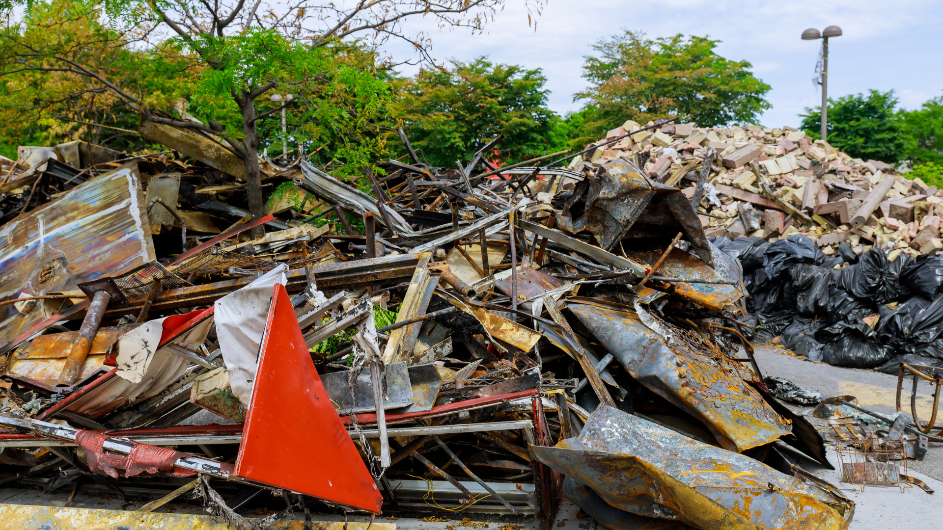 jobsite debris