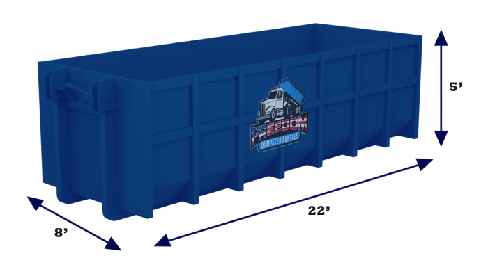 30 yard roll-off dumpster